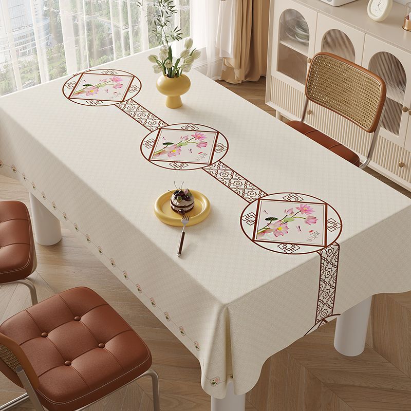 B245 light luxury high-grade tablecloth waterproof, oil-proof, scalding-proof and wash-free PVC 2024 new coffee table cloth ins style table mat