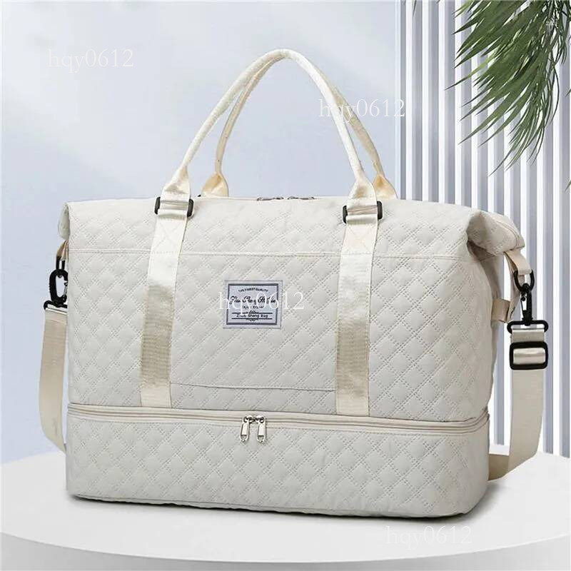 new designer Duffel Bags Carry On Travel Bag Large Capacity Weekender Overnight Duffle With Shoe Compartment Sports Fiess Handbag For Women