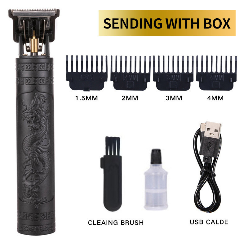 Electric Shavers in Vintage T9 0MM Hair Cutting Machine trimmer Cordless finishing Beard Clipper for men shaver Razors USB 230512