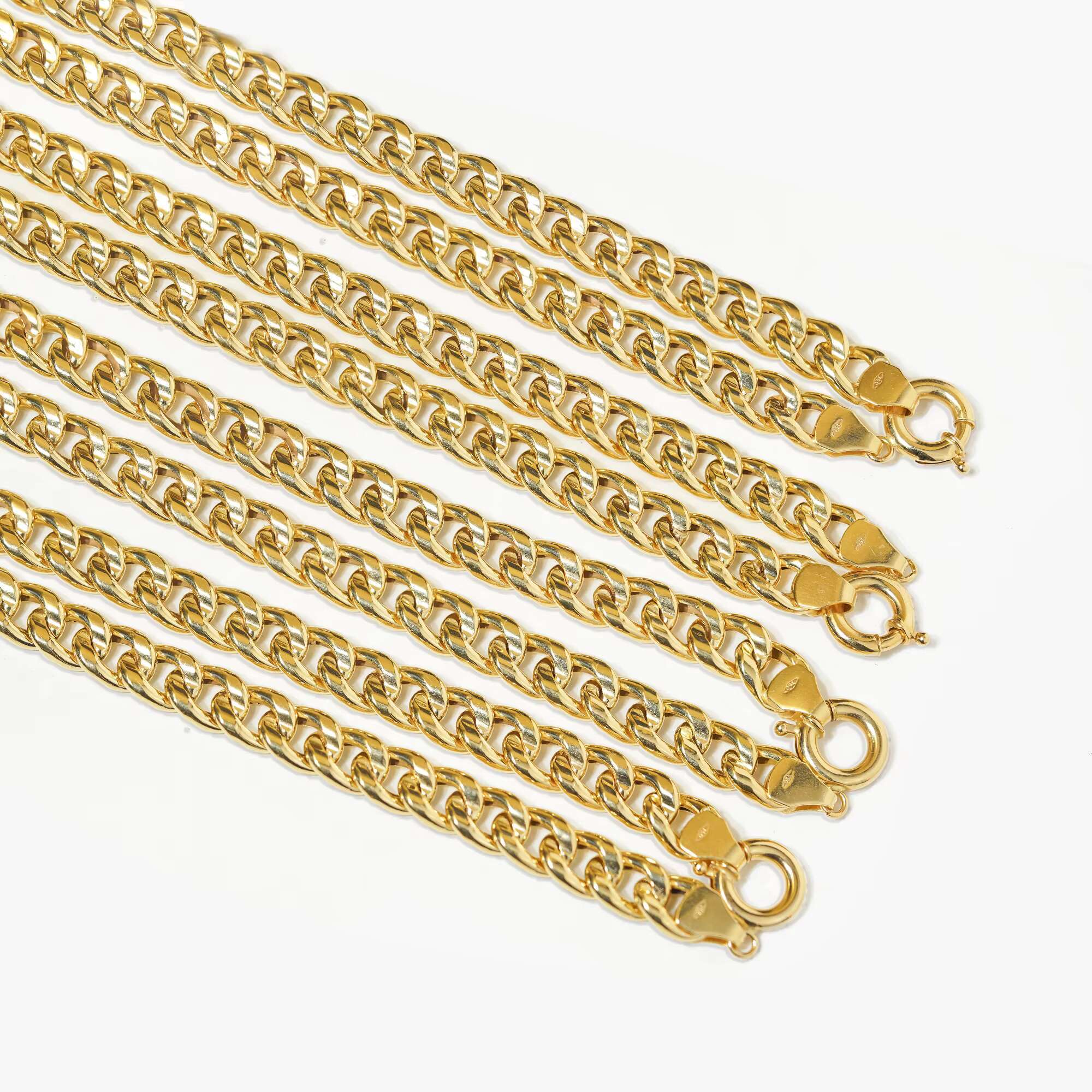 Wholesale 18K Gold Cuban Chain Fine Necklace Custom Hip Hop Men Jewelry Waterproof Thick Chain for Mens Gift Wedding Party
