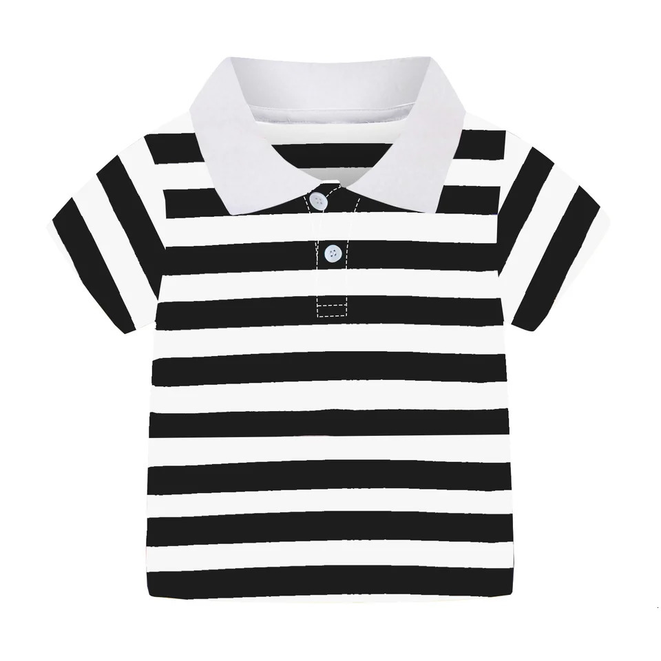 Mudkingdom Boys Polo Shirt Rainbow Colorful Striped Tshirt for Girls Summer Tees Short Sleeve School Uniform Collared Tops 250508