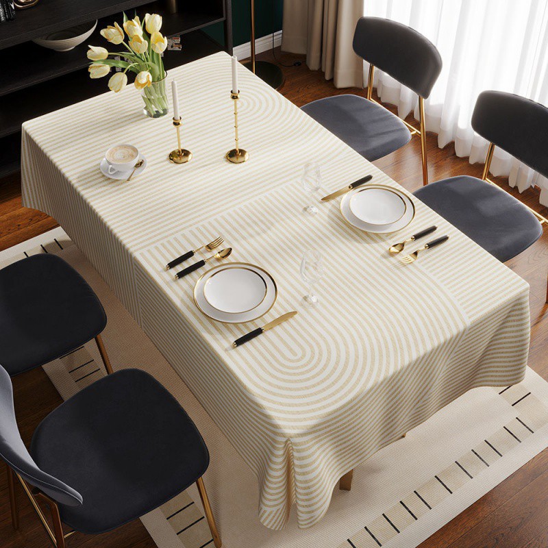XX0377 high-grade light luxury tablecloth waterproof and oil-proof washable rectangular cloth coffee table cloth tablecloth table mat