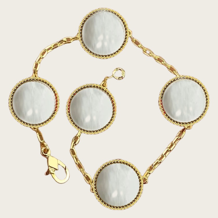four leaf clover bracelet clover necklace bangles Fashion Classic Necklace Bracelet Earrings for Women and Girls Valentine's Day Mother's Da