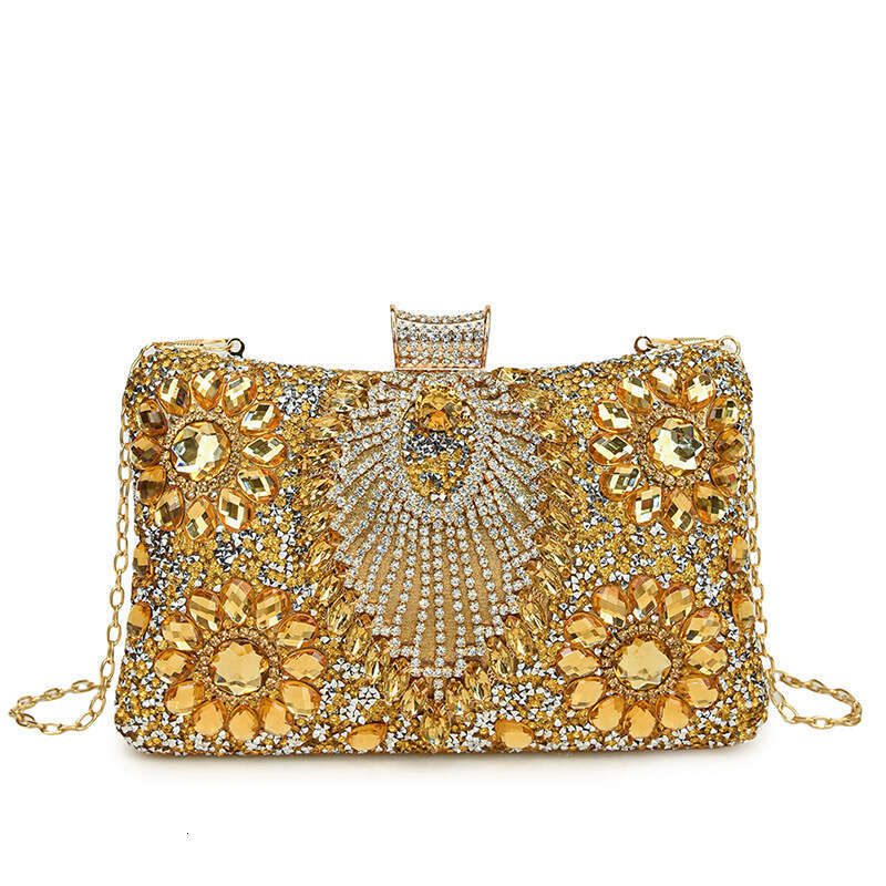 Dinner Bag Dinner Bag Banquet Sparkling Diamond Handbag One Shoulder Diagonal Cross Women S Qipao Evening Dress Bag Fashionable And Casual High End KQ