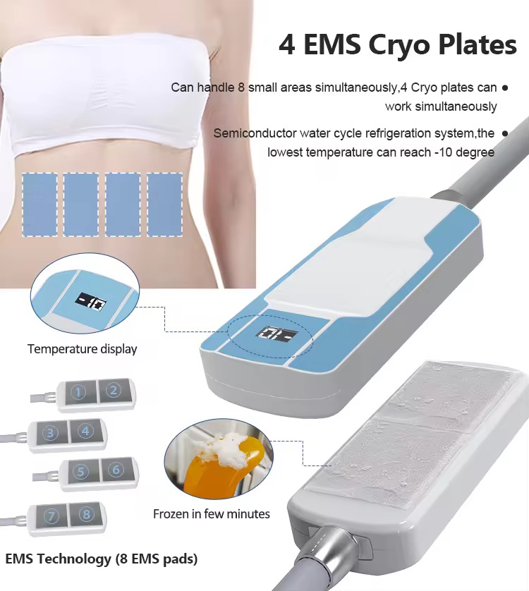 2025 New Product Launch Professional Cryotherapy Fat Reduction Ems Cryo Skin Lift Firming