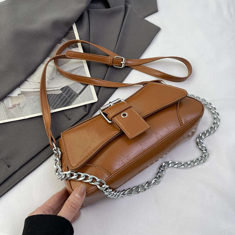 New Fashion Solid Color Elegant and High End Single Shoulder Handbag