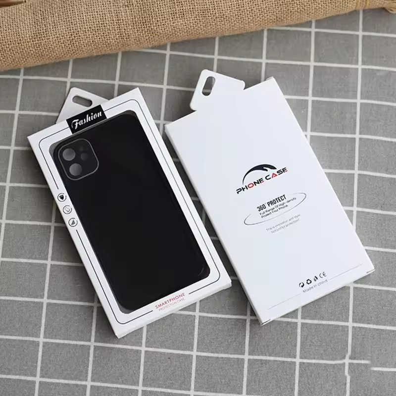 Universal Phone Case Packaging Box Kraft Paper Box Phone Cover Box With Clear Window Jewelry Display Box For For 4.7 5.5 6.8 inch iPhone Samsung Huawe