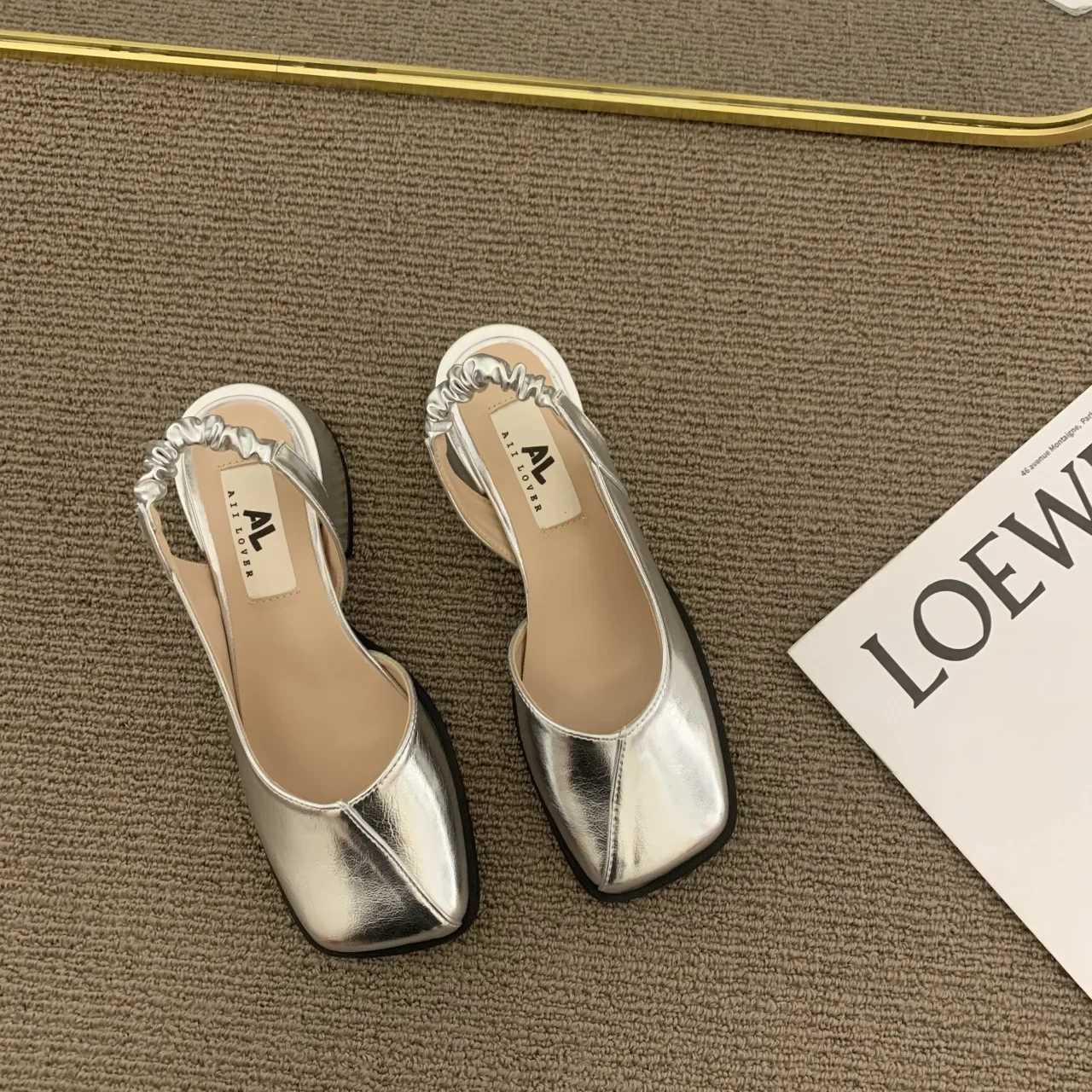 Thick Heel Baotou Sandals Mary Jane Sandals for Women Shoes Fi Chunky Heels Square Toe Dress Comfortable SandalsXJ250508