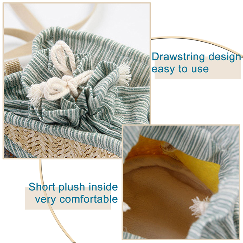 on Safari Small Pets Outdoor Bag, Hamster Portable Carrier with Shoulder Strap, Straw Mesh Breathable Outgoing Hangbag for Rat Mice Bird Sugar Glider 