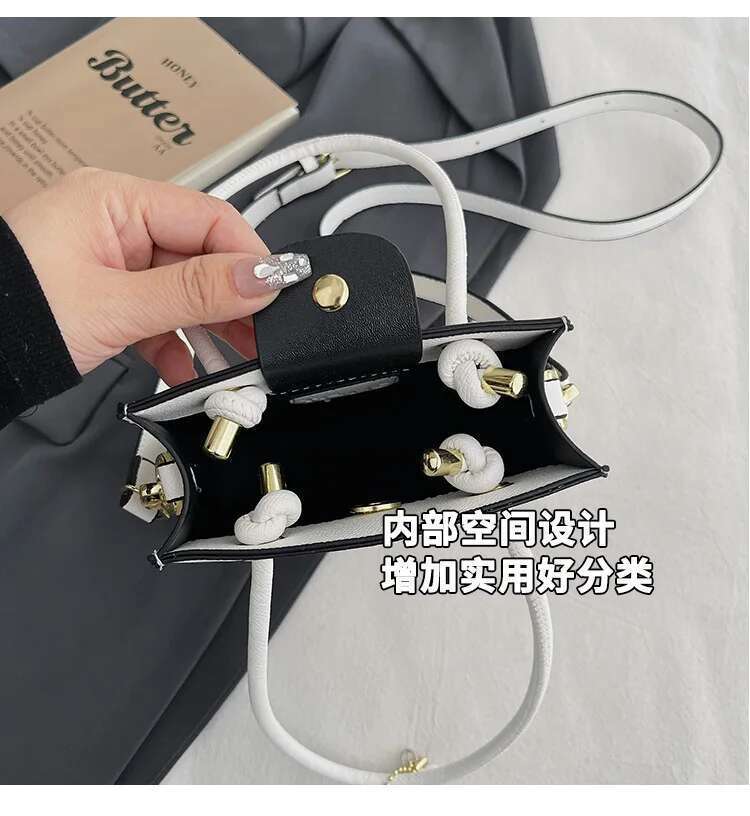 ddmy Square Women Small 2025 New Handbag Fashion Shoulder Casual Crossbody Solid Color Mobile Phone Bag
