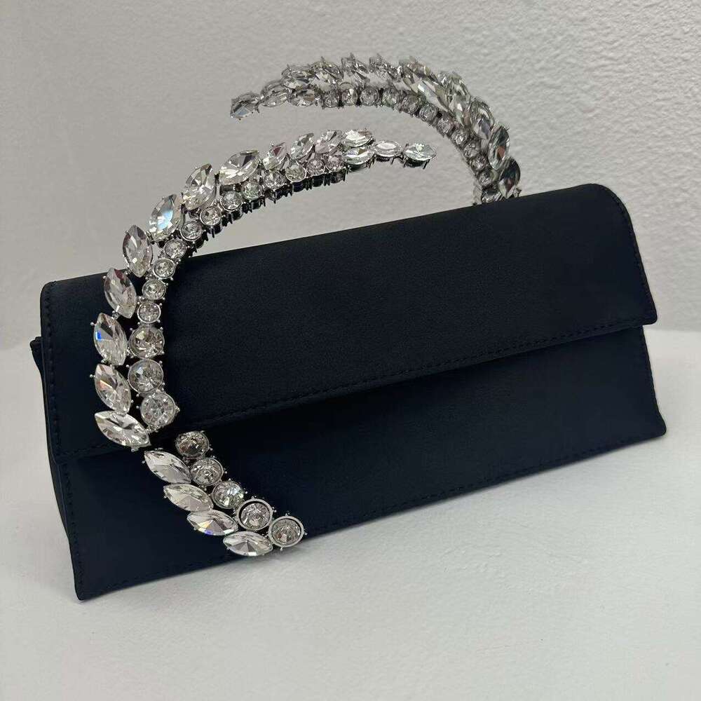 Dinner Bag Instagram Influencer S Fashionable And Versatile Diamond Studded Sparkling Satin Handbag Ladies Dinner Bag New Item KQ