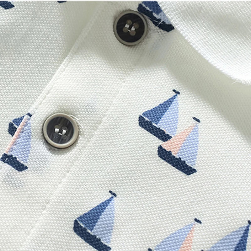 Little maven Boys Polo Shirts Childrens t shirts Summer Kids School Polo Shirts Solid White Colors Boys Casual Clothes 250508