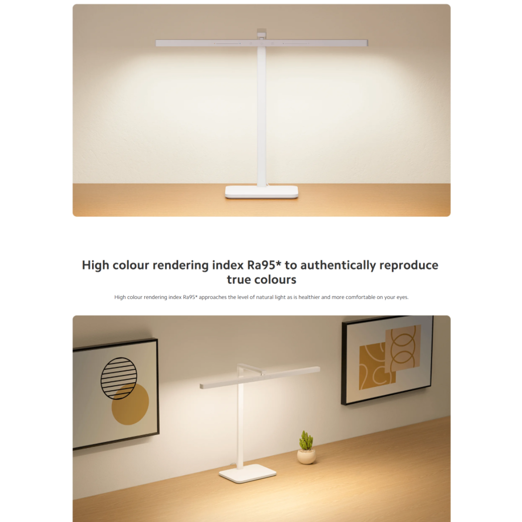 Xiaomi Mijia Desk Lamp 2 LED Desk Light 60cm Long Lamp Holder HyperOS Connect Adjustable Light Mode Bedroom Reading Lamp