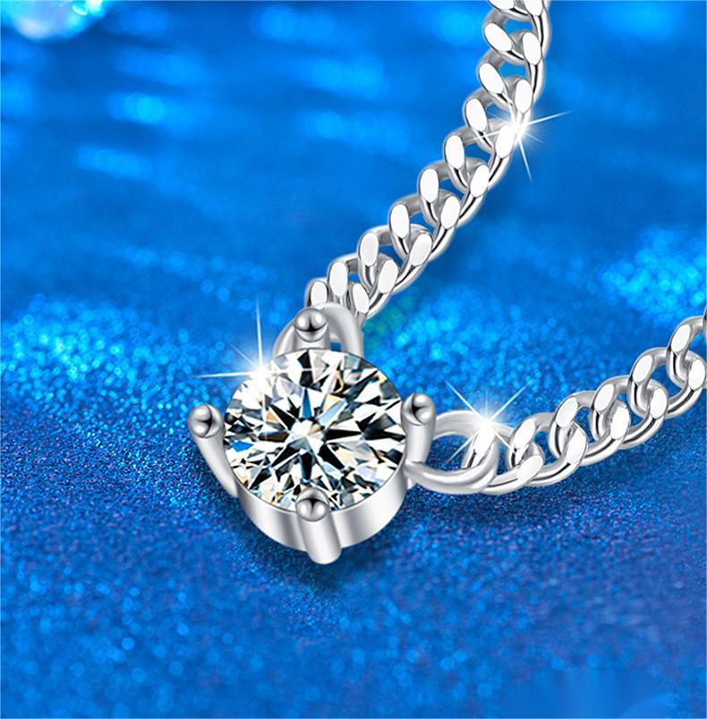 Moissanite Cuban Link Necklace for Men, 925 Silver Chain, No Tarnish, Amazon Bestseller, with Pendant, Luxury Lockets
