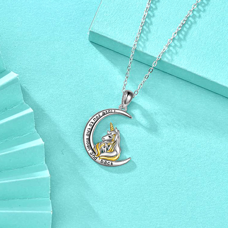 Moonlit Magical Creatures Charm Set: Handcrafted Statement Jewellery Featuring Engravable Unicorn ThemesWomen