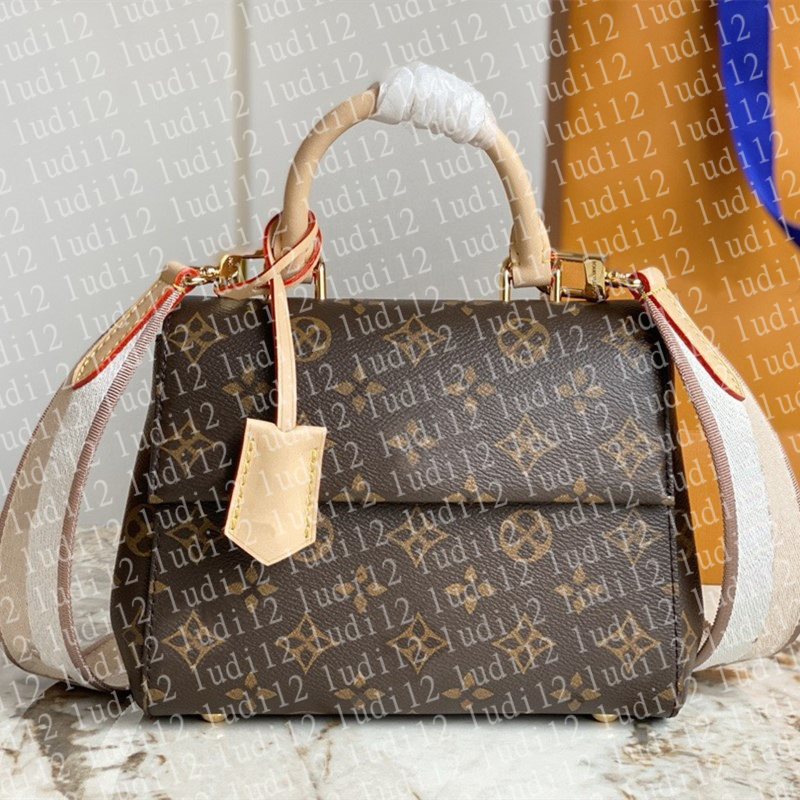 10A Top quality New cluny mini bag Womens crossbody shoulder bag Original designer handbag mirror quality leather chain bags expensive tote wristlet bag M46055