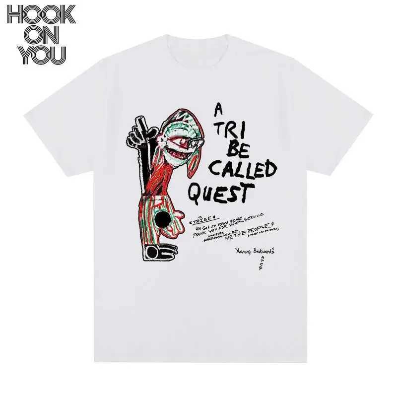 A TRIBE CALLED QUEST Short-sleeved T-shirt Hip Hop Street Rap American Trendy Retro Jazz Men and Women Pure Cotton Short SleevesT250508