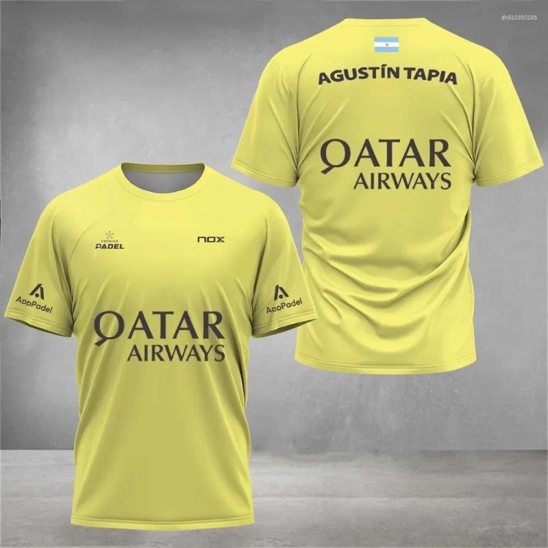 Athletic & Outdoor Apparel Exercise & Fitness Wear Cool Padel Breathable Fitness T-Shirt Summer Short Sleeve And Women's Top 3D Digital Printing 