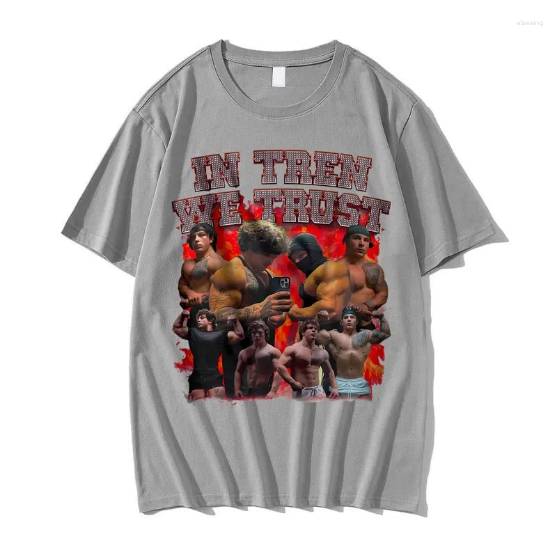 Men's T Shirts Tren Twins Oversized T-shirt Gift For Bodybuilders Gym Rats Print Men Women's Fashion Tees Unisex Vintage Loose Tshirt