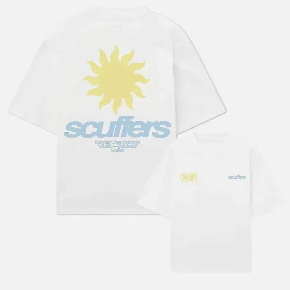2025 South America New Trendy Printed Scuffers Men Tshirt Women Surf Vacation T-shirt Luxury Brands Street Short Sleeves Top TeeT250508