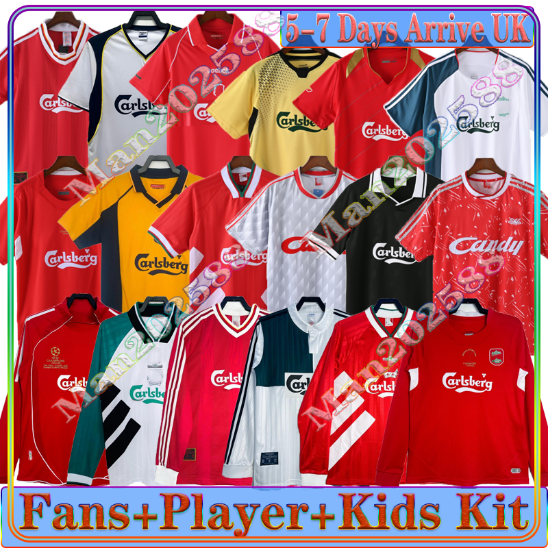 DALGLISH Retro soccer jersey vintage classic Football Shirt Gerrard 2005 RUSH FOWLER BARNES TORRES 85 86 89 91 OWEN 88 89 93 95 00 01 02 04 05 06 07 08 09 10 11 McMANAMAN tops