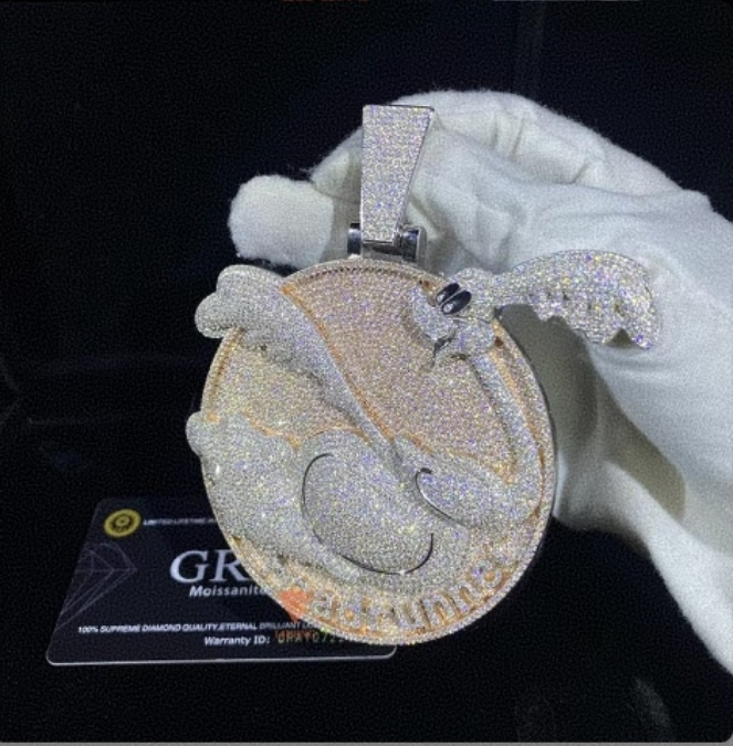 20MM VVS box buckle Miami Heavy Industry bar Cuba chain GRA certificate full zircon hip-hop men's necklace bracelet Free shipping.