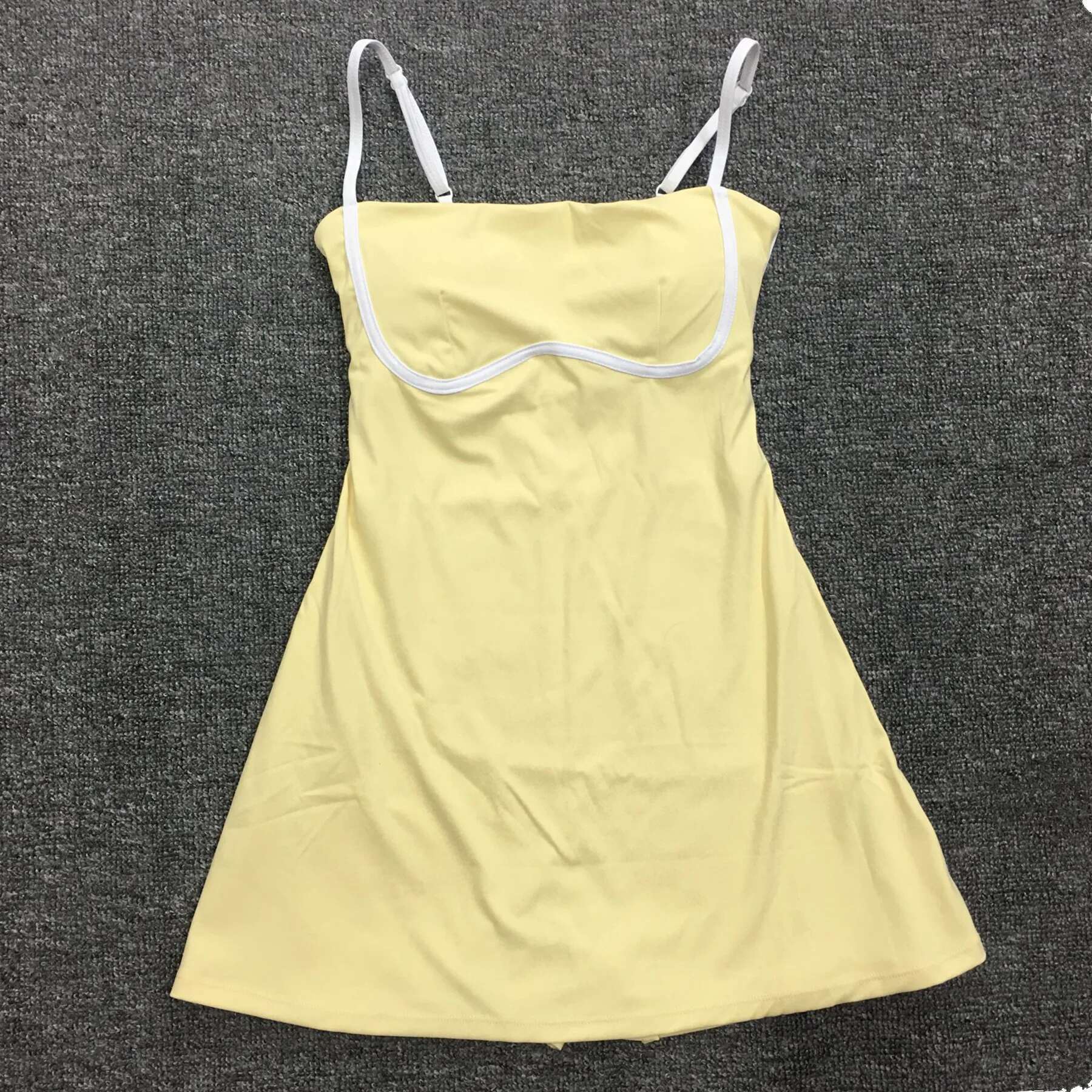 2025 Pad Pockets Tennis Yoga Set Built Workout Dress Anti Shorts Golf Athletic Mini Dresses Gym Active Wear