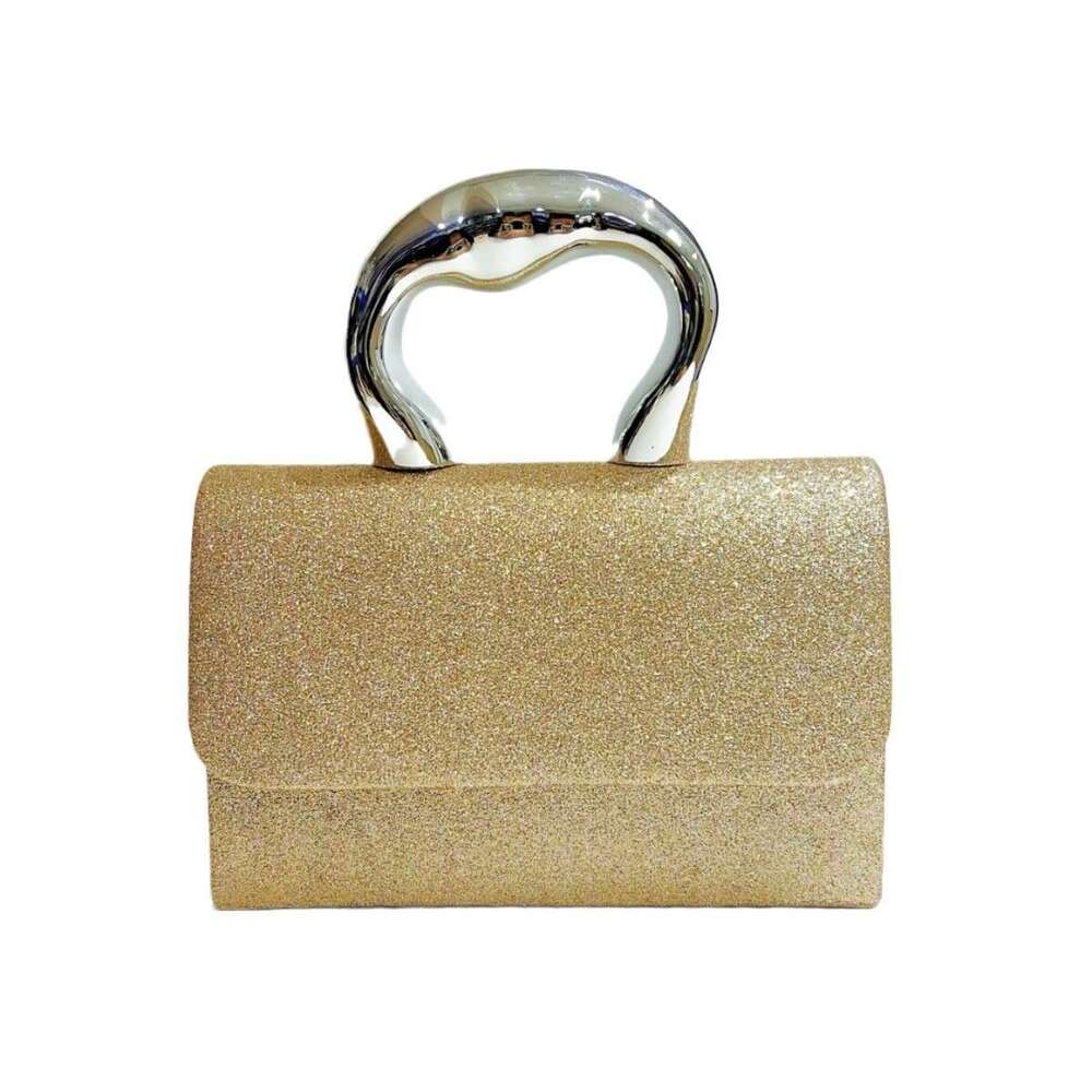 Dinner Bag Dinner Bag New High End Niche Banquet Shiny Small Square Fairy Metal Hand Held Temperament Crossbody Dinner Bag KQ KQ