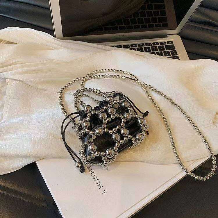 Dinner Bag Dinner Bag Mini Handmade Chain Weaving New Beaded Handheld Fashion Small Pearl Bag KQ KQ