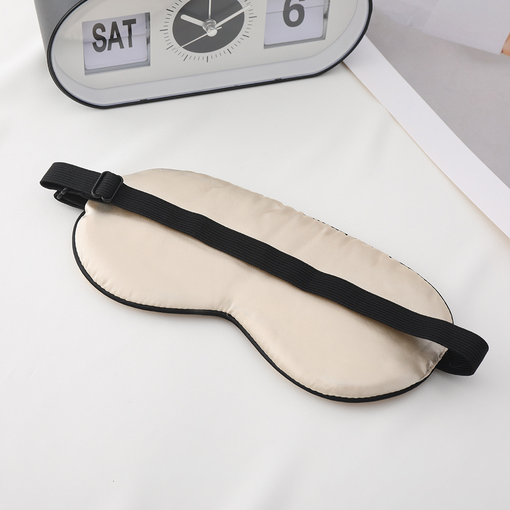 Eye new simulation silk good night letter adjustment buckle shading sleep eye mask portable multi-color