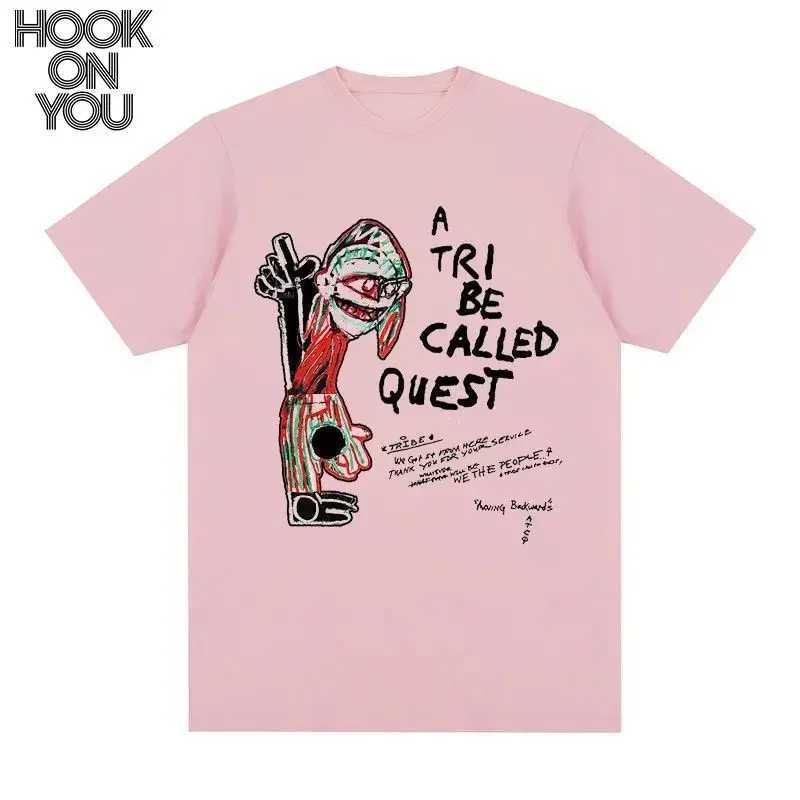 A TRIBE CALLED QUEST Short-sleeved T-shirt Hip Hop Street Rap American Trendy Retro Jazz Men and Women Pure Cotton Short SleevesT250508