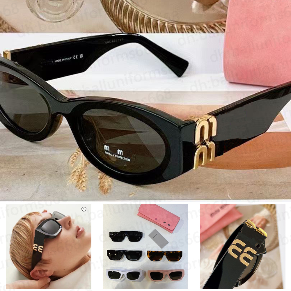sunglasses Fashion glasses oval frame Designer sunglass womens anti-radiation UV400 Polarized lenses mens retro eyeglasses With box