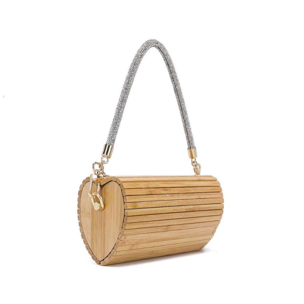 Dinner Bag New Rattan Water Diamond Handbag Ins Style Hundred Pairs Of Hand Held Grass Woven Bag Banquet Bag KQ