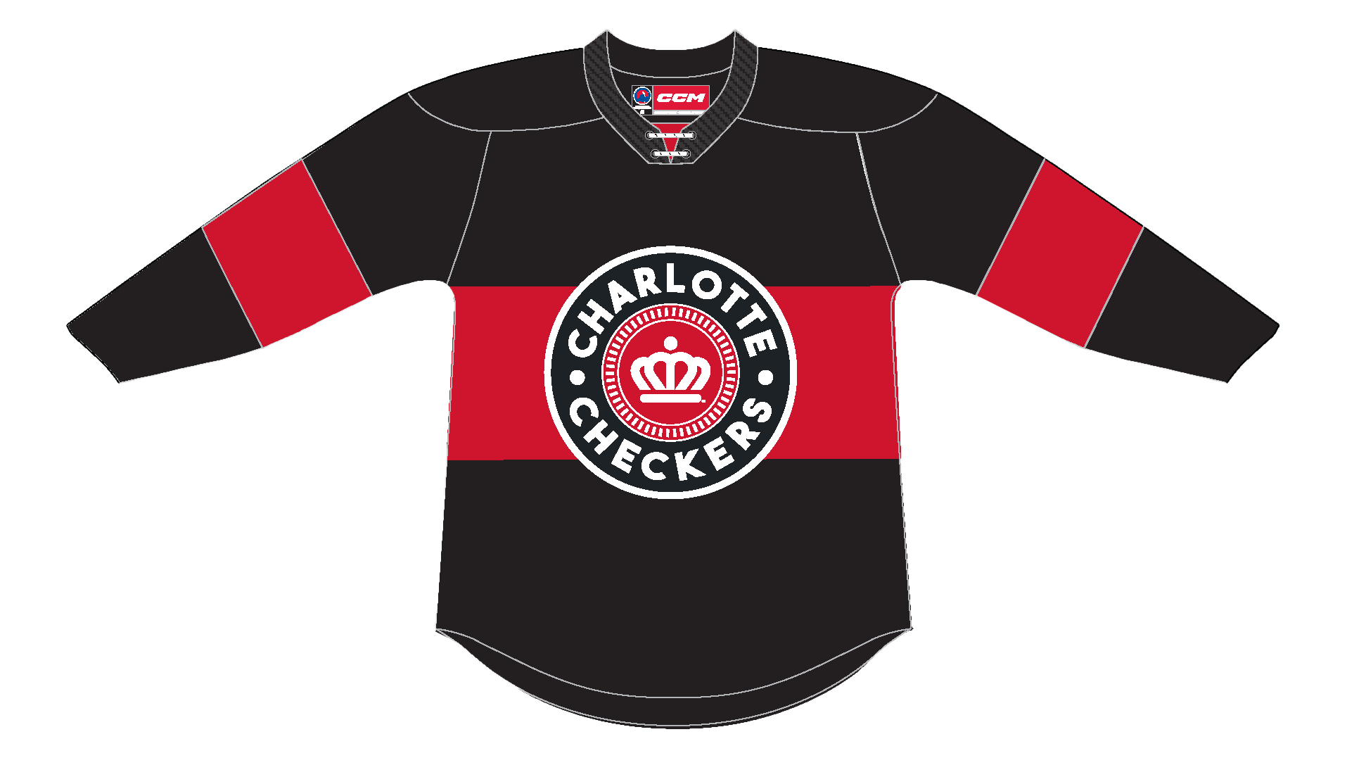 Charlotte Checkers Hockey Hockey Jerseys Custom ANY NAME NUMBER