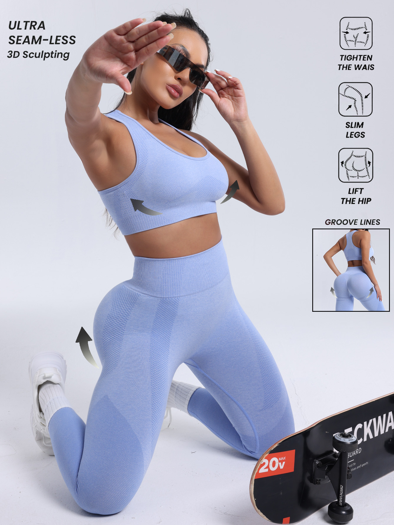 Wind solid color single piece sports bra outdoor running training yoga fitness tight fitting quick drying underwear for women