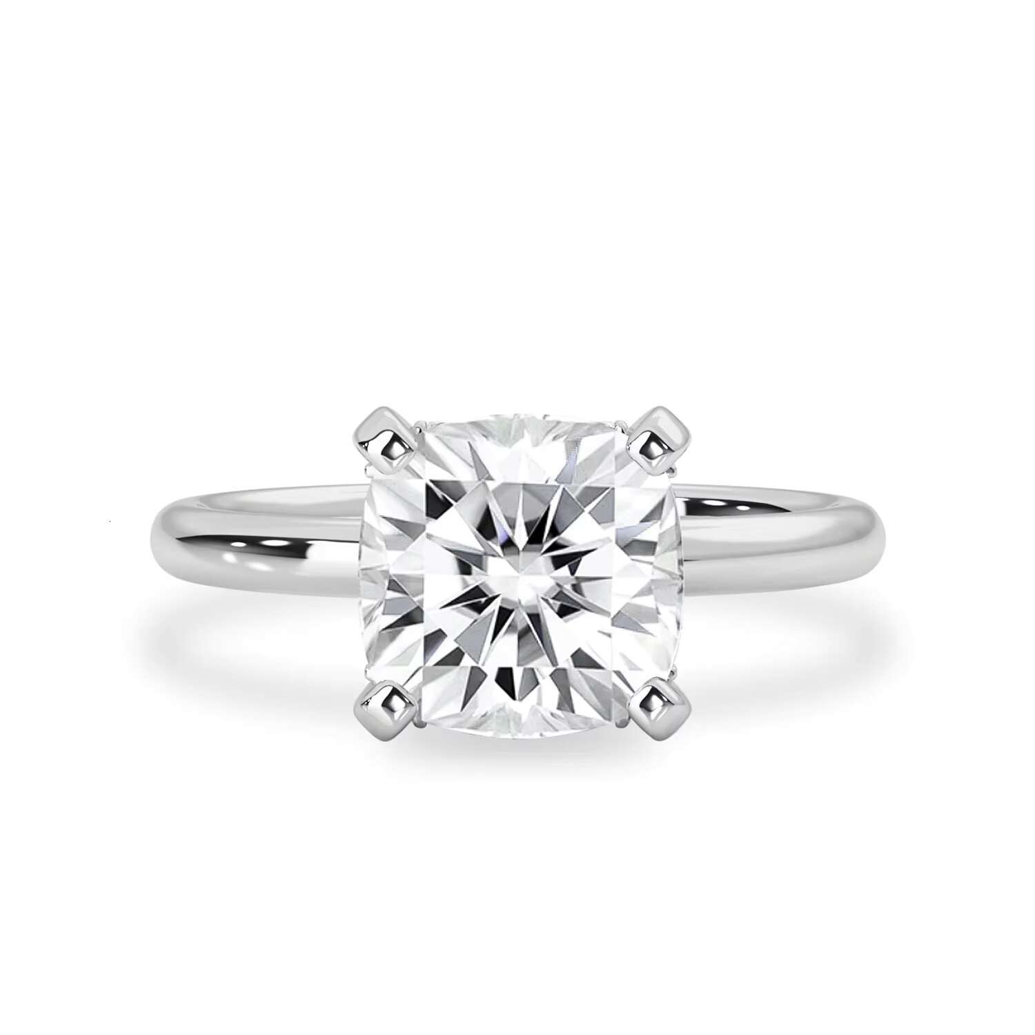 14K Gold Plated Gra Certified Wholesale 5ct Moissanite Ring 5 ct Moissanite Wedding Ring