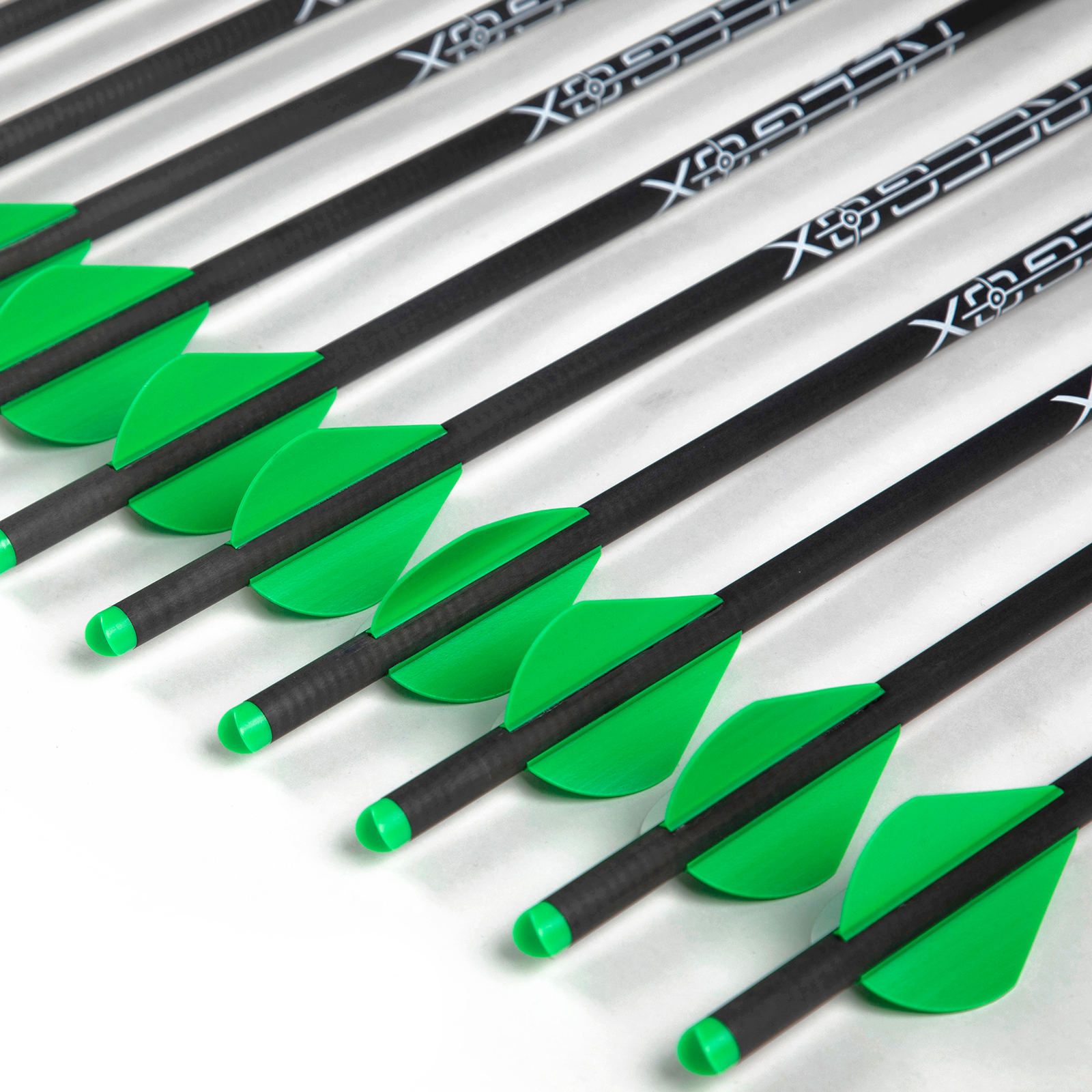 Crossbow Arrows without Arrow Tips 20 inch Crossbow Bolts Hunting Carbon Arrows for Crossbow Half-Moon Nocks Archery Practice Training Arrows(Pack of 