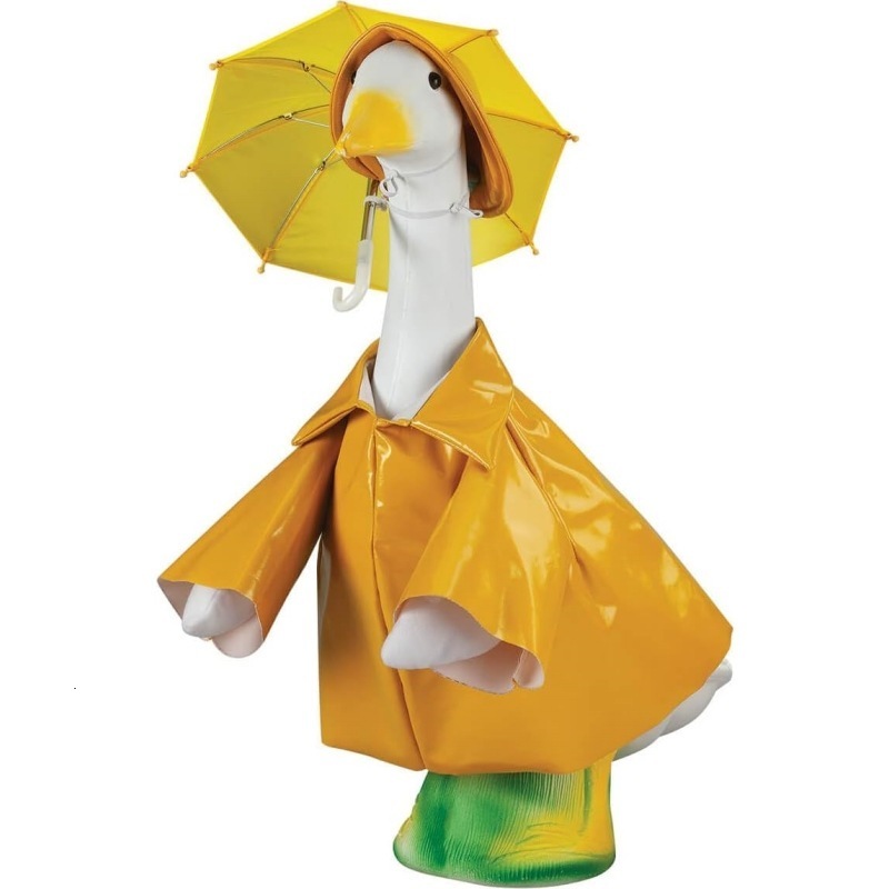 Raincoat style goose shaped clothes porch goose clothes courtyard goose outfit set 250508