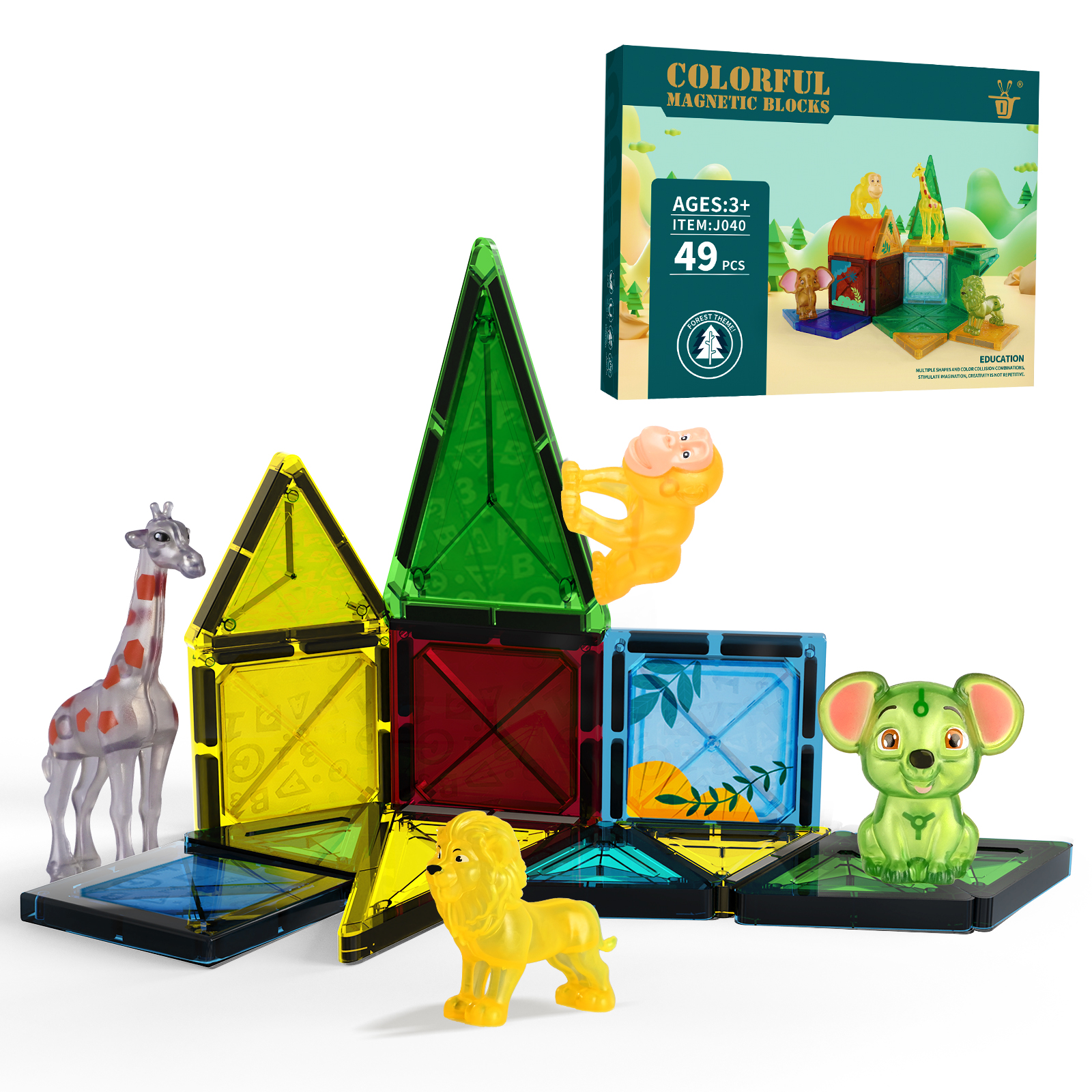 49pcs Educational Learning Cube Toys - Large Collection Promoting Imagination & Problem Solving