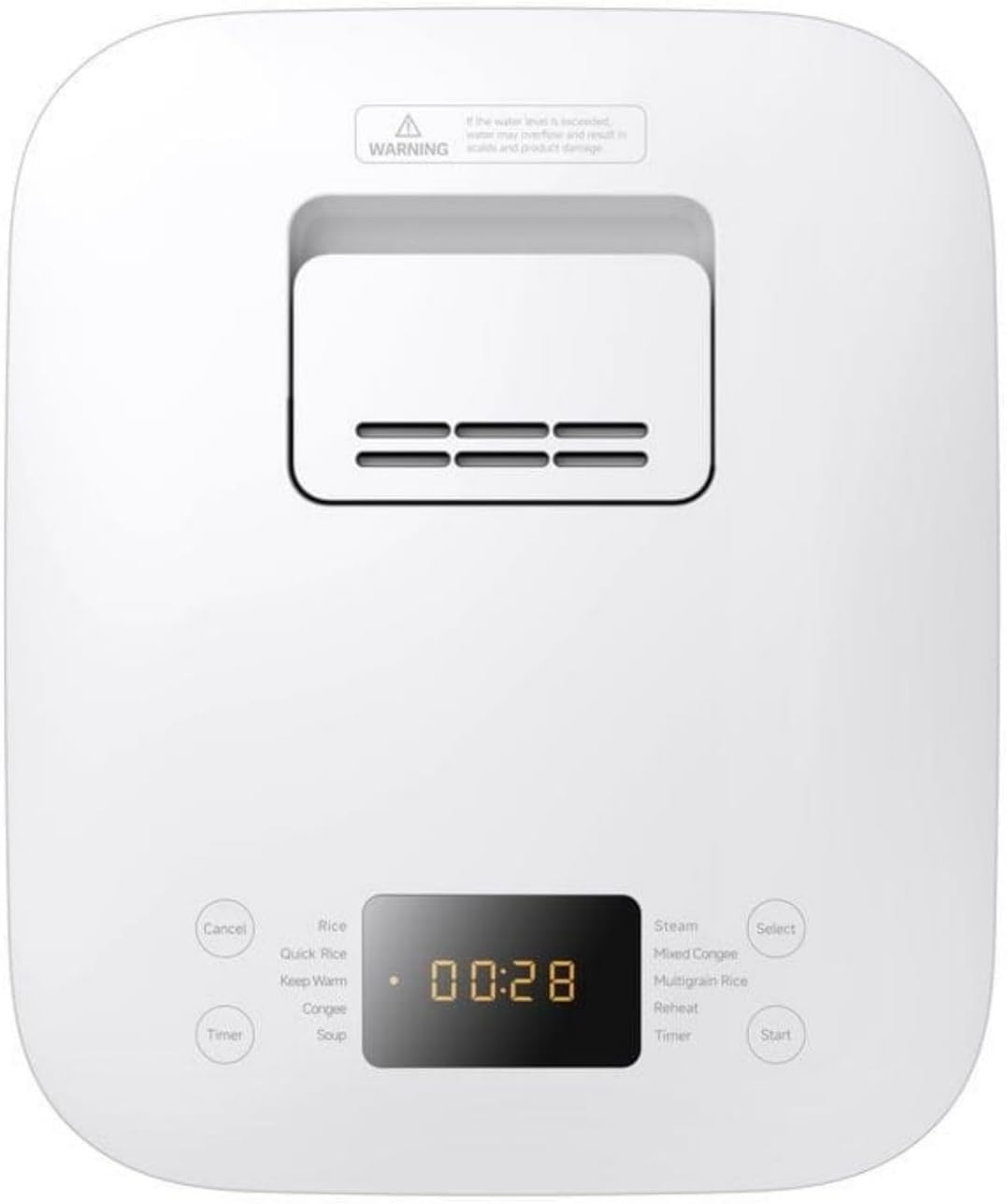 Xiaomi Multifunctional Rice Cooker 4 L, Compact & Quick, Rice Cooking in 30 Minutes, 6-Layer Non-Stick Inner Pot, 24 Hours Timer & 12 Hours Warming Fu