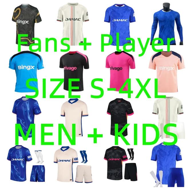 24 25 26 ENZO CFC NKUNKU MUDRYK Soccer JerseyS 2025 2026 chelseas fc STERLING NETO SANCHO MADUEKE N.JACKSON PALMER CAICEDO football shirt men kids Kits Player version