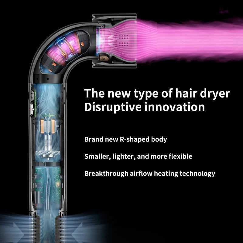 Super Hair Dryer Leafless Hair dryer Personal Hair Care Styling Negative Ion Tool Constant Anion Electric Hair Dryers Z250508