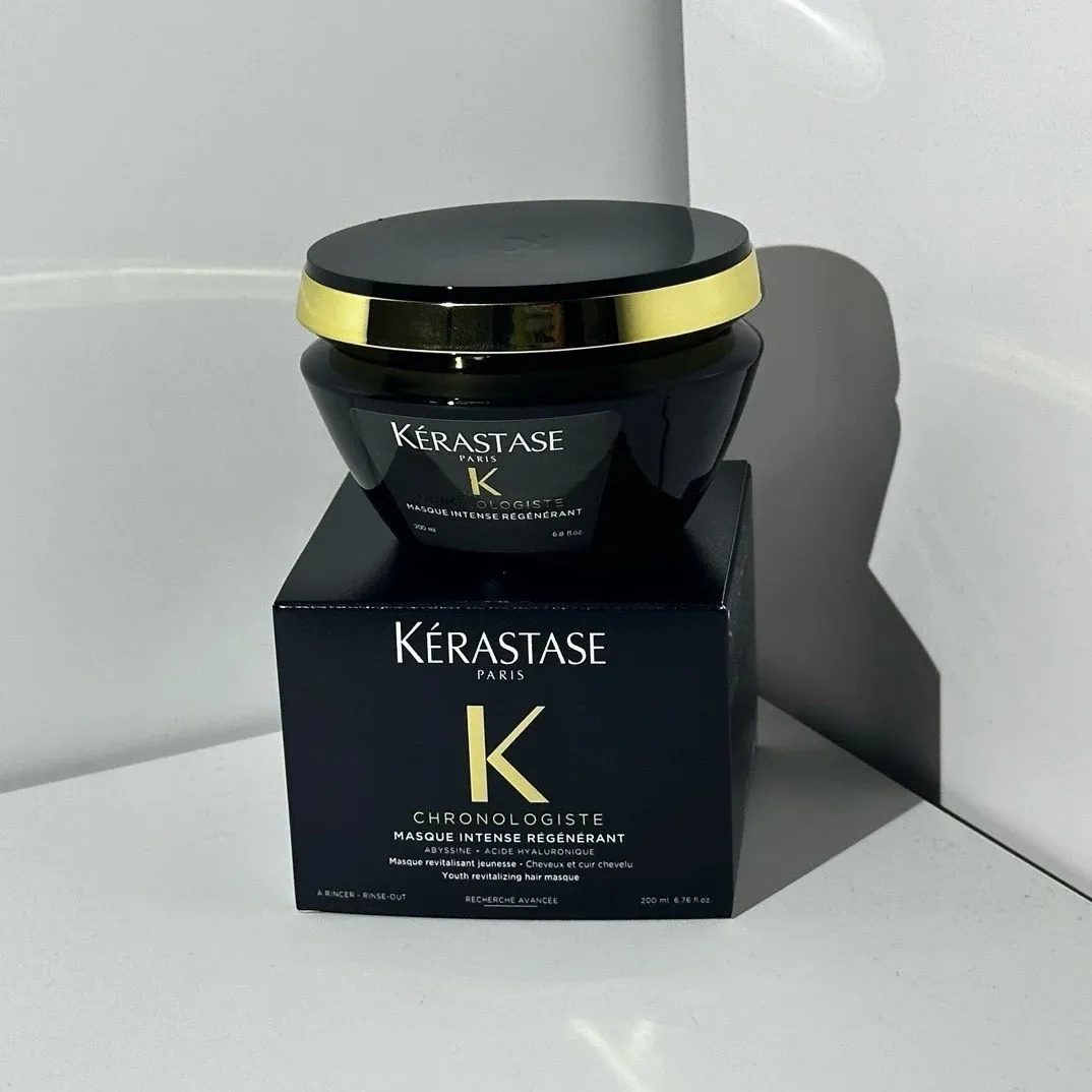 KERASTASE Hair Repair Mask 200ml Black Diamond Hair Mask CHRONOLOGISTE MASQUE INTENSE REGENERANT Moisturizing Hair Care Tools