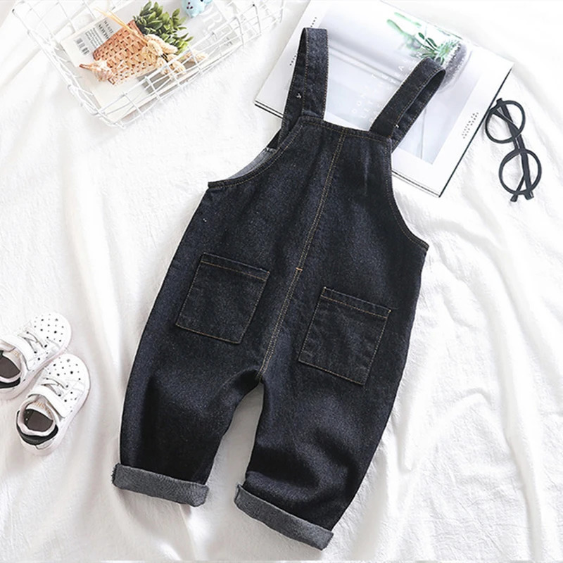 DIIMUU Baby Children Boys Clothing Girls Toddler Overalls Denim Pants Jumper Infant Kids Jumpsuits Trousers Dungarees Playsuits 250508