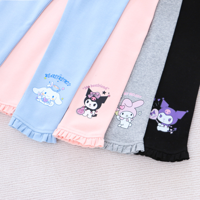 DISNEY Frozen Elsa princess kids designer clothes Children's clothes Girl leggings autumn children clothes long pants elastic pants inner and out