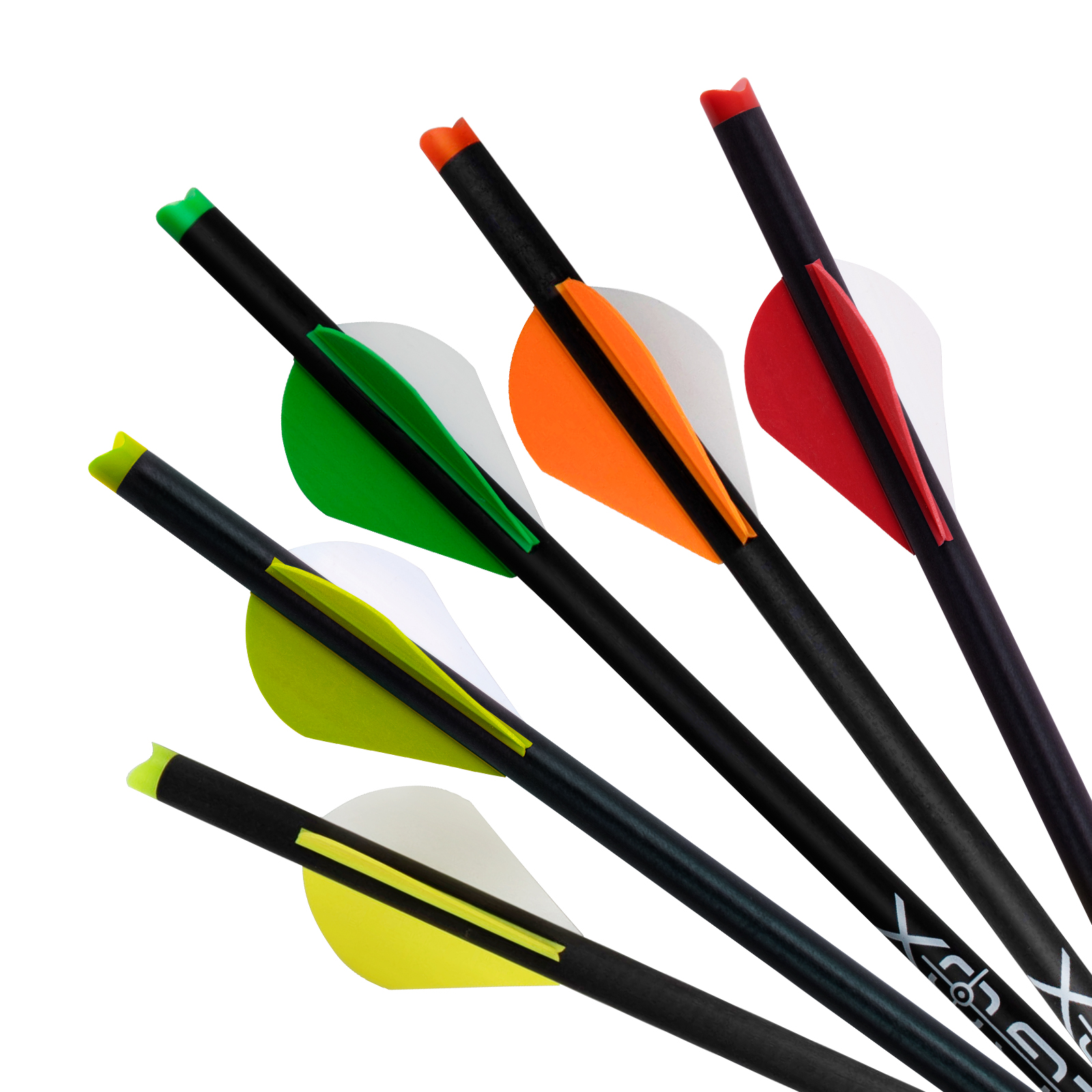 Crossbow Arrows without Arrow Tips 20 inch Crossbow Bolts Hunting Carbon Arrows for Crossbow Half-Moon Nocks Archery Practice Training Arrows(Pack of 