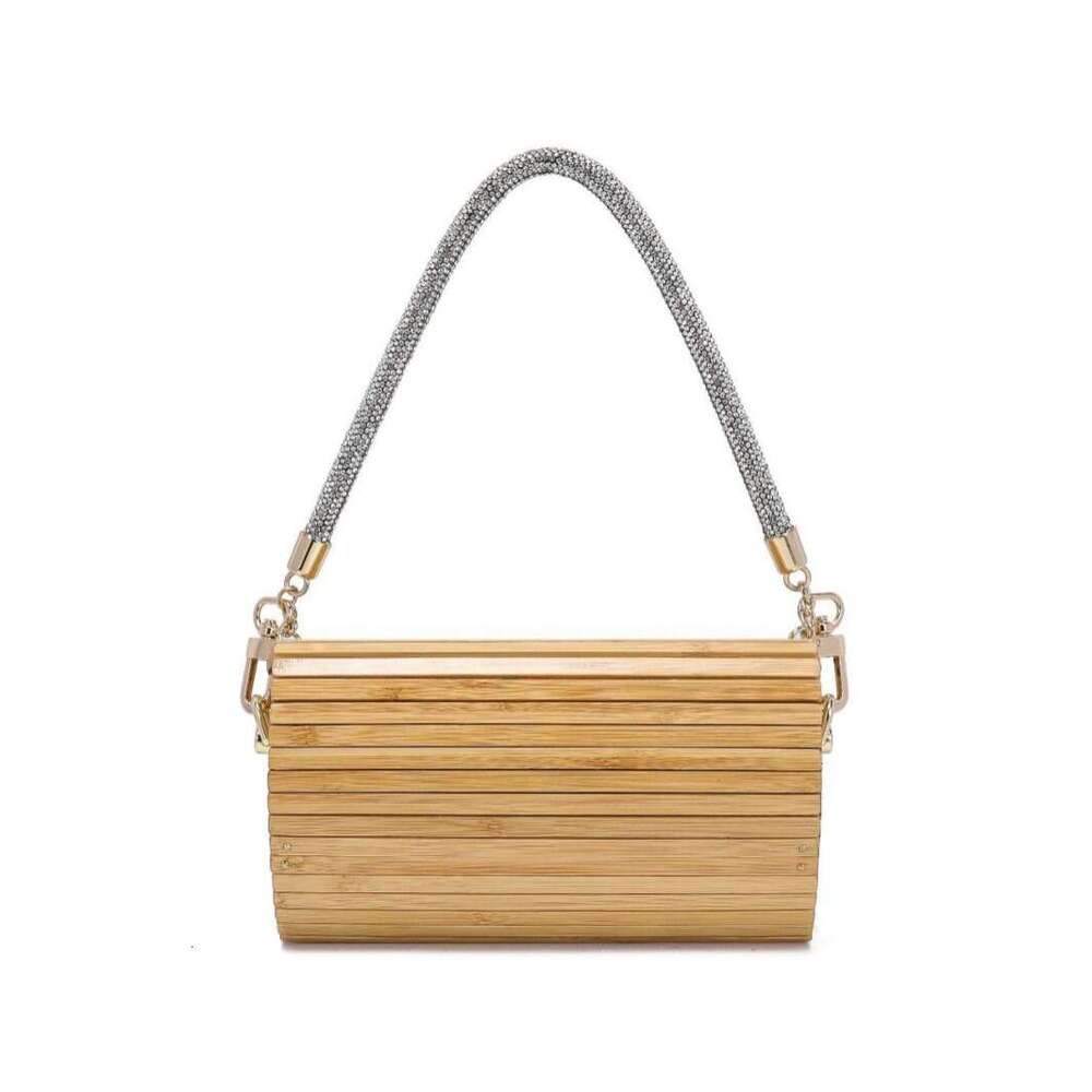Dinner Bag New Rattan Water Diamond Handbag Ins Style Hundred Pairs Of Hand Held Grass Woven Bag Banquet Bag KQ
