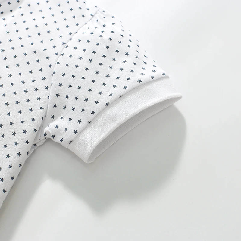 Little maven Toddlers Tops Childrens Clothing T shirts Summer Stars Polo Shirts Baby Boys Casual Kids Clothes Cotton 250508