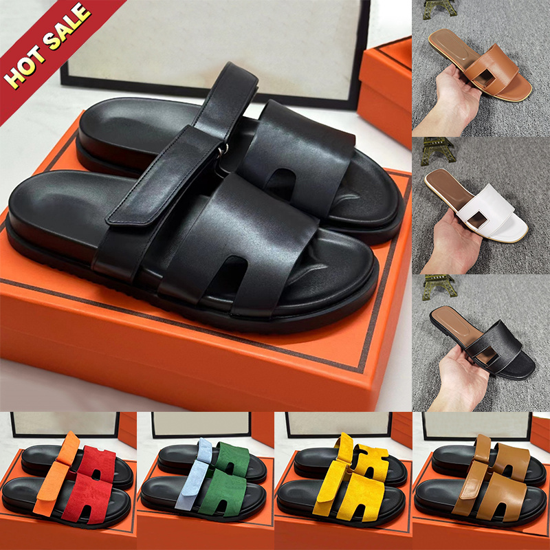 Womens Slippers Designer Sandal Fashion slide Luxury Shoe for woman Slipper Leather Rubber Flat Sandals Summer Beach Shoes Loafer Sliders Size 35-42