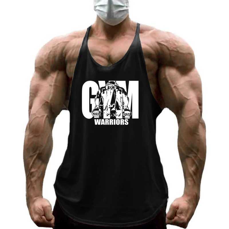 Gym Warriors Workout Tanktop Jogger Singlet Training Bodybuilding Tank Top Vest Shirt Sleeveless Fitness Cotton Shirt For Men W250508